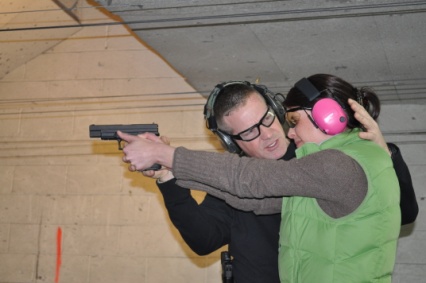 Chris works with a shooter